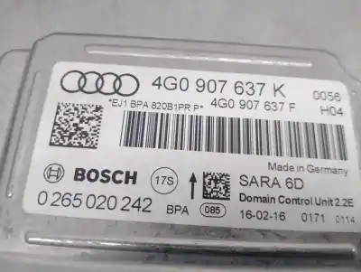 Pezzo di ricambio per auto di seconda mano modulo elettronico per audi a6 allroad c7 (4gh, 4gj) 3.0 tdi quattro riferimenti oem iam 4g0907637k 0265020242 bosch 