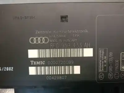 İkinci el araba yedek parçası konfor modülü için audi a4 b6 (8e2) 1.9 tdi oem iam referansları 8e0959433ah 00007250b9 temic 8e0959433ah