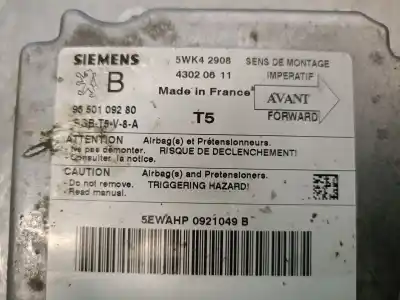 Автозапчасти б/у блок управления подушками безопасности за renault scénic iii (jz0/1_) 1.5 dci ссылки oem iam 9650109280 5wk42908 siemens 9650109280