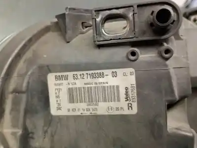 Second-hand car spare part right headlight for bmw 1 (e87) 118 d oem iam references 63117193388  63117193388