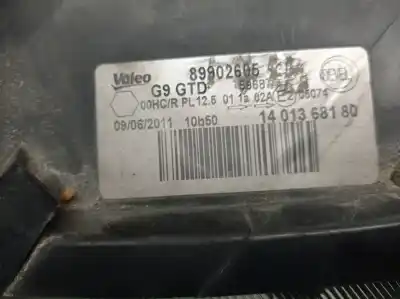 Автозапчастина б/у ліва фара для citroen jumpy furgón 2.0 hdi 120 посилання на oem iam 1401368180 89902605 valeo 6208l0