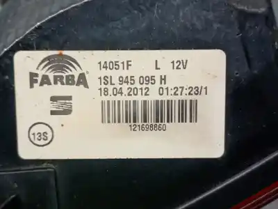 Peça sobressalente para automóvel em segunda mão farolim traseiro esquerdo por seat mii (kf1, ke1) 1.0 referências oem iam 1sl945095h  1sl945095k