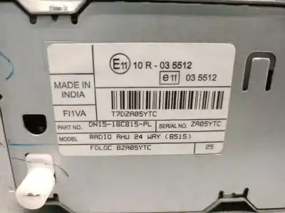 Автозапчасти б/у аудиосистема / радио cd за ford ecosport 1.5 ecoblue tdci ссылки oem iam dn1518c815pl  2018844