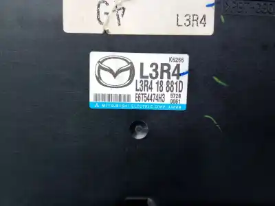 Second-hand car spare part ecu engine control for mazda 6 hatchback (gg) 2.3 (gg3s) oem iam references l3r418881d  l3r418881d
