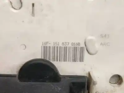 Автозапчасти б/у замок передней правой двери за seat mii (kf1, ke1) 1.0 ссылки oem iam 1s1837016b  1s1837016g