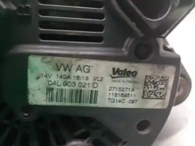 Автозапчастина б/у генератор для seat leon (5f1) 1.6 tdi посилання на oem iam 04l903021d 2715271a valeo 04l903024t