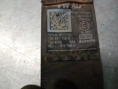 Peça sobressalente para automóvel em segunda mão cinto de segurança dianteiro direito por seat mii (kf1, ke1) 1.0 referências oem iam 1s4857706e  1s4857706e