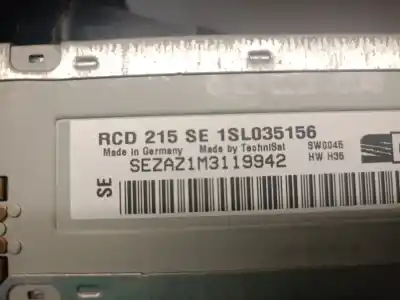 Second-hand car spare part audio system / radio cd for seat mii (kf1, ke1) 1.0 oem iam references 1sl035156  1sl035156d