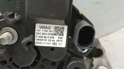 Автозапчастина б/у генератор для seat mii (kf1, ke1) 1.0 посилання на oem iam 04c903023b f000bl0636 bosch 04c903023b