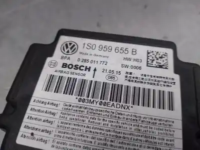 Автозапчасти б/у блок управления подушками безопасности за seat mii (kf1, ke1) 1.0 ссылки oem iam 1s0959655b 0285011772 bosch 