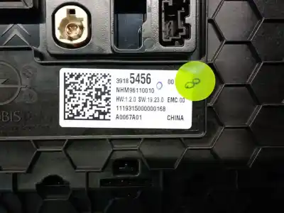 Second-hand car spare part multifunction display for opel corsa f 1.2 (68) oem iam references 39185456  