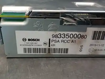 Second-hand car spare part audio system / radio cd for opel corsa f 1.2 (68) oem iam references 9833500080 7503900287 bosch 