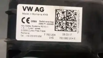 Автозапчастина б/у передня права подушка безопасности для vw caddy alltrack furgoneta/monovolumen (saa) 2.0 tdi 4motion посилання на oem iam 7e0880204e  7e0880204g