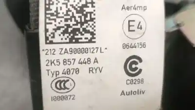 Автозапчасти б/у задний правый ремень безопасности за vw caddy alltrack furgoneta/monovolumen (saa) 2.0 tdi 4motion ссылки oem iam 2k5857448a  2k5857448a