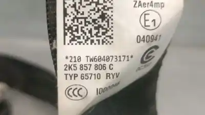 Автозапчасти б/у правый передний ремень безопасности за vw caddy alltrack furgoneta/monovolumen (saa) 2.0 tdi 4motion ссылки oem iam 2k5857806c  2k5857806c