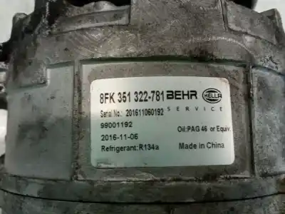 İkinci el araba yedek parçası klima kompresörü için audi a4 b6 (8e2) 1.9 tdi oem iam referansları 4b0260805m 8fk351322781 behr 4b0260805m
