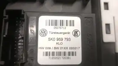 Second-hand car spare part driver left window regulator for vw caddy alltrack furgoneta/monovolumen (saa) 2.0 tdi 4motion oem iam references 5k0959793  2k5837461