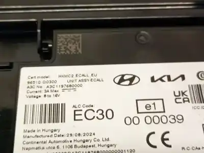 Second-hand car spare part electronic module for hyundai i20 iii (bc3, bi3) 1.0 t-gdi hybrid 48v oem iam references 96510q0300  96510q0300