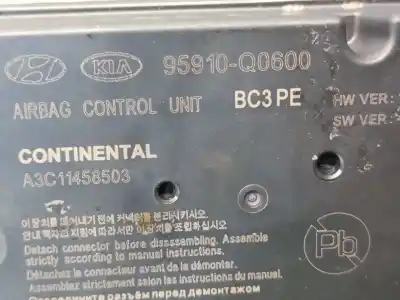 Автозапчастина б/у блок управління подушками безпеки для hyundai i20 iii (bc3, bi3) 1.0 t-gdi hybrid 48v посилання на oem iam 95910q0600  95910q0600