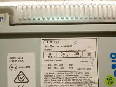 Автозапчасти б/у аудиосистема / радио cd за hyundai i20 ii (gb, ib) 1.0 t-gdi ссылки oem iam 96180c8ab0rdr  96180c8ab0rdr