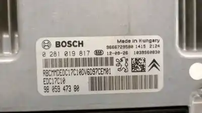 Автозапчастина б/у ебу контролер двигуна для peugeot 308 sw i (4e_, 4h_) 1.6 hdi посилання на oem iam 9805947380 0281019817 bosch 