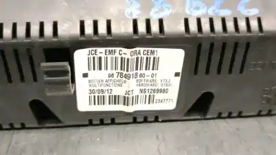 Pezzo di ricambio per auto di seconda mano display multifunzione per peugeot 308 sw i (4e_, 4h_) 1.6 hdi riferimenti oem iam 9678491880  9678491880