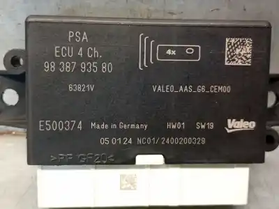 Recambio de automóvil de segunda mano de modulo electronico para opel corsa f 1.2 (68) referencias oem iam 9838793580  