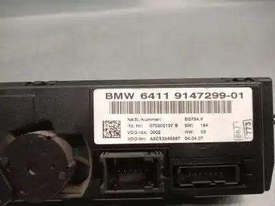 Peça sobressalente para automóvel em segunda mão comando de sofagem (chauffage / ar condicionado) por bmw 1 (e87) 118 d referências oem iam 64119147299  64119199260