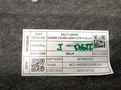 Автозапчасти б/у защитная крышка за hyundai i20 iii (bc3, bi3) 1.0 t-gdi hybrid 48v ссылки oem iam 84217q0000  84217co000