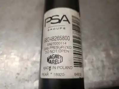 Автозапчастина б/у правий задній амортизатор для peugeot 208 ii (ub_, up_, uw_, uj_) 1.2 puretech 100 посилання на oem iam 98348265800 sa27000114 magneti marelli 9831186680