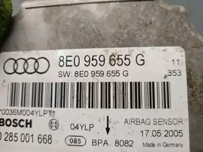 İkinci el araba yedek parçası hava yastigi kontrol ünitesi için audi a4 b7 (8ec) 2.5 tdi oem iam referansları 8e0959655g 0285001668 bosch 