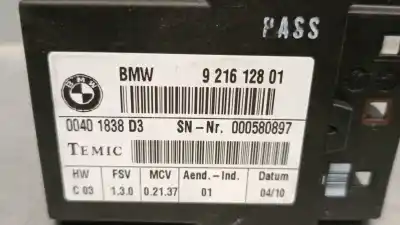 Second-hand car spare part electronic module for bmw 3 coupé (e92) 320 d oem iam references 9216128 000580897 temic 