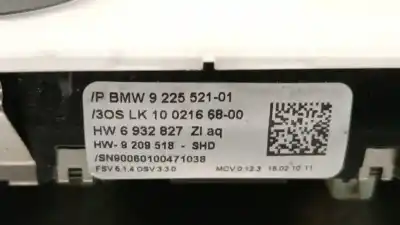 Second-hand car spare part interior light for bmw 3 coupé (e92) 320 d oem iam references 9225521  61319225521