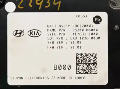 Second-hand car spare part electronic module for kia xceed (cd) 1.0 t-gdi oem iam references 95300m6000 4e78j11000 