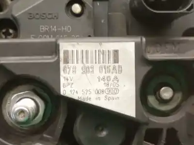 Second-hand car spare part alternator for audi a4 b7 (8ec) 2.5 tdi oem iam references 078903016ab  078903018 ax