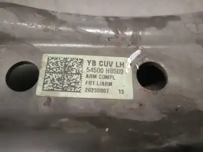 Автозапчастина б/у передній лівий нижний рычаг підвіски для kia stonic (yb) 1.2 cvvt посилання на oem iam 54500h8500  54500h8500