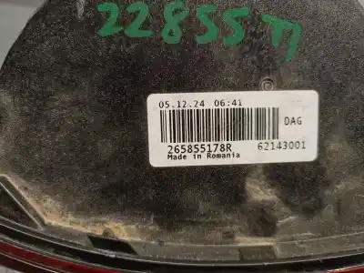 Автозапчасти б/у левая задняя противотуманная фонарь за dacia duster (hm_) 1.0 tce 90 ссылки oem iam 265855178r  265855178r