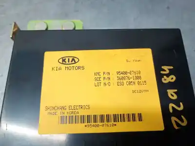 Second-hand car spare part electronic module for kia picanto i (sa) 1.1 oem iam references 9540007610  9540007610