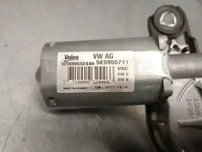 Pezzo di ricambio per auto di seconda mano motore tergicristallo posteriore per skoda rapid (nh3, nk3, nk6) 1.6 tdi riferimenti oem iam 5e5955711 w000032446 valeo 5e5955711