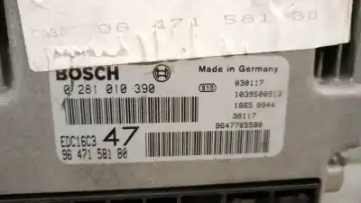 Автозапчасти б/у блок управления двигателем за peugeot 307 (3a/c) 1.4 hdi ссылки oem iam 9647158180 0281010390 bosch 
