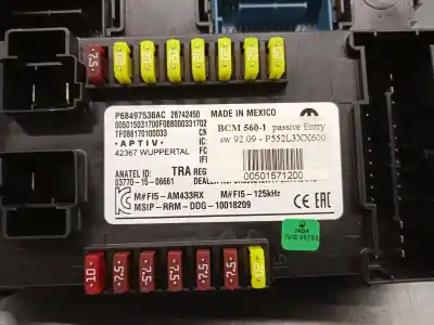 Автозапчасти б/у блок реле/предохранителей за jeep compass (mp, m6, mv, m7) 1.3 ссылки oem iam p68497538ac  