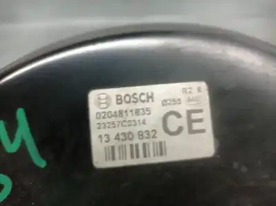 Second-hand car spare part brake servo for opel corsa e (x15) 1.3 cdti (08, 68) oem iam references 13430832 0204811835 bosch 13430832