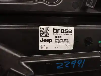 Автозапчастина б/у регулятор скла заднього правого для jeep-viasa compass (mp, m6, mv, m7) 1.3 посилання на oem iam 00521773700  