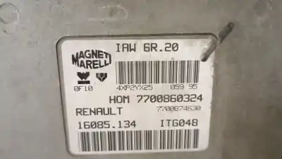 Second-hand car spare part ecu engine control for renault clio i fase i+ii (b/c57) 1.2 alize oem iam references 7700860324 4xp2yx25 magneti marelli 