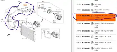 Автозапчасти б/у трубы кондиционирования воздуха за hyundai i20 ii (gb, ib) 1.2 ссылки oem iam 97775c8030  97775c8030