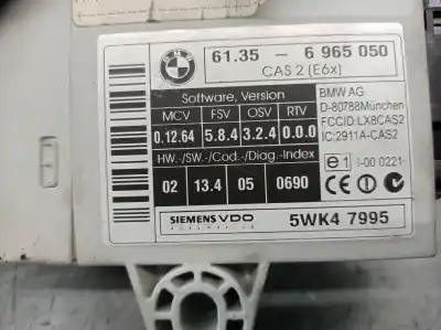 Second-hand car spare part electronic module for bmw 5 touring (e61) 525 d oem iam references 61356965050 5wk47995 