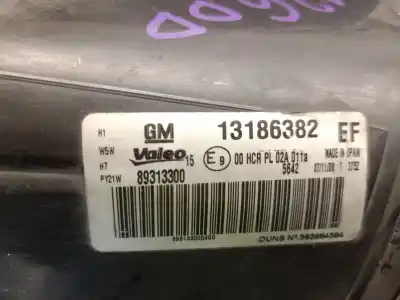 Second-hand car spare part right headlight for opel corsa d (s07) 1.3 cdti (l08, l68) oem iam references 13186382ef 89313300 valeo 1216188