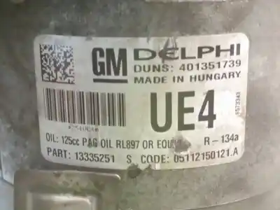 Автозапчасти б/у компрессор кондиционера воздуха за opel meriva b monospace (s10) 1.7 cdti (75) ссылки oem iam 13335251  1618532