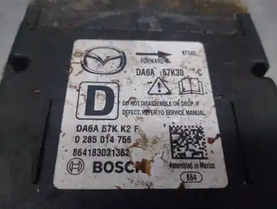 Second-hand car spare part airbag control unit for mazda 2 (dl, dj) 1.5 skyactiv-g oem iam references da6a57k30c 0285014756 bosch 