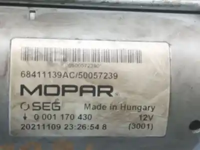Автозапчастина б/у двигун запускається для jeep-viasa compass (mp, m6, mv, m7) 1.3 посилання на oem iam 68411139ac 0001170430 bosch 68411139ac